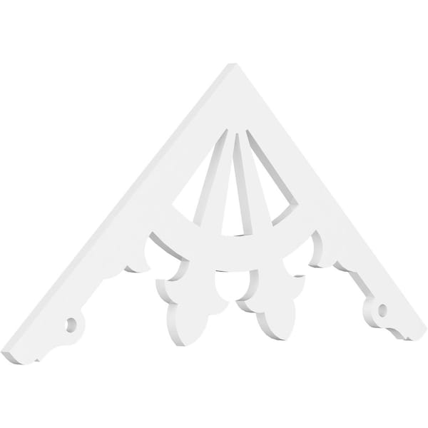 Ekena Millwork Pitch Riley Architectural Grade PVC Gable Pediment, 48"W x 22"H x 1"P (11/12) GPP048X022X100RIL - main
